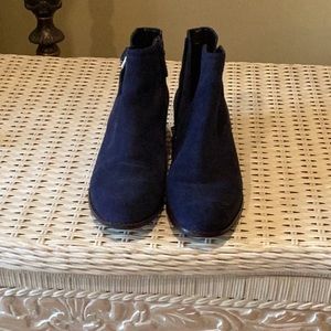 Bootie, blue, never worn